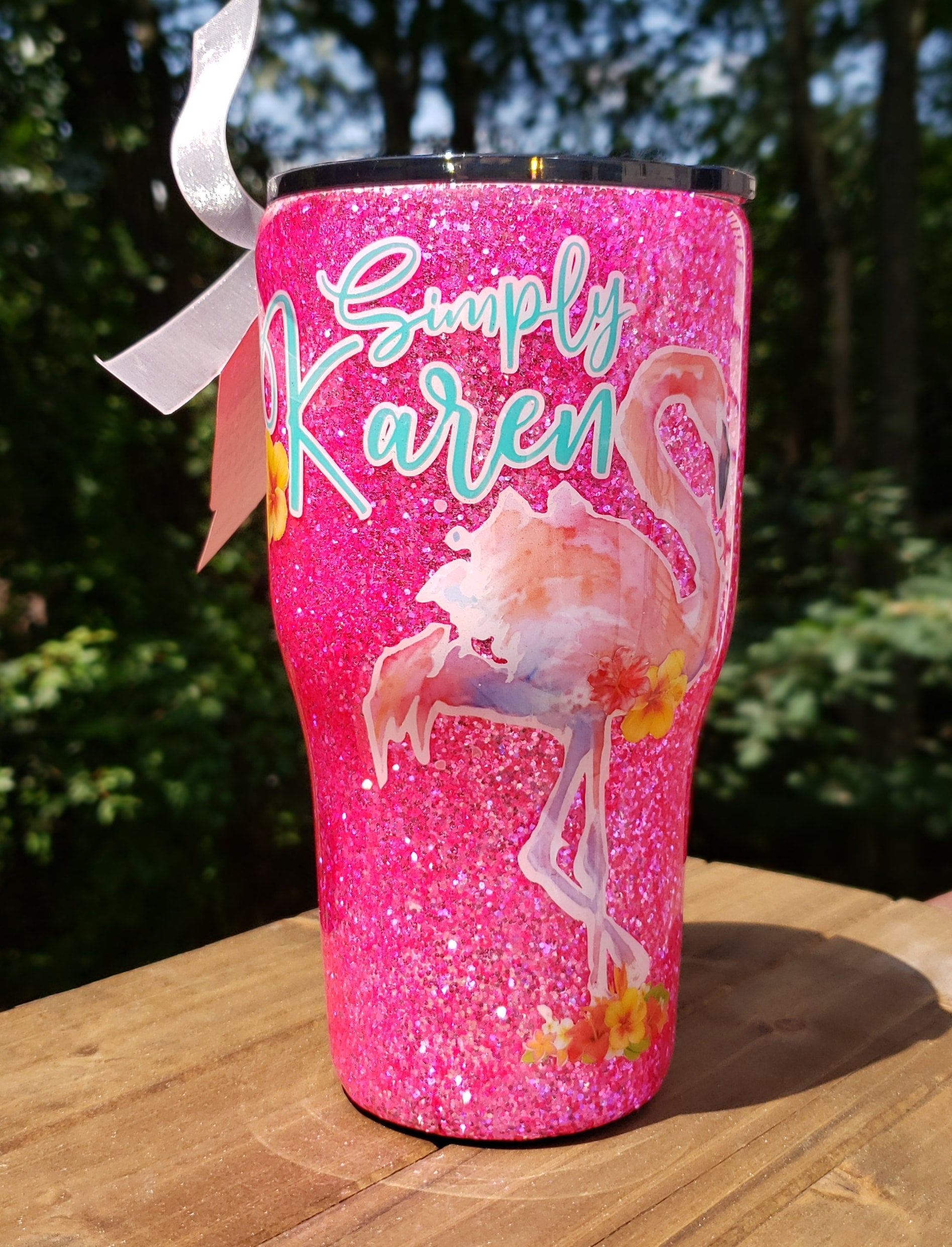 Hot Pink Logo Tumbler